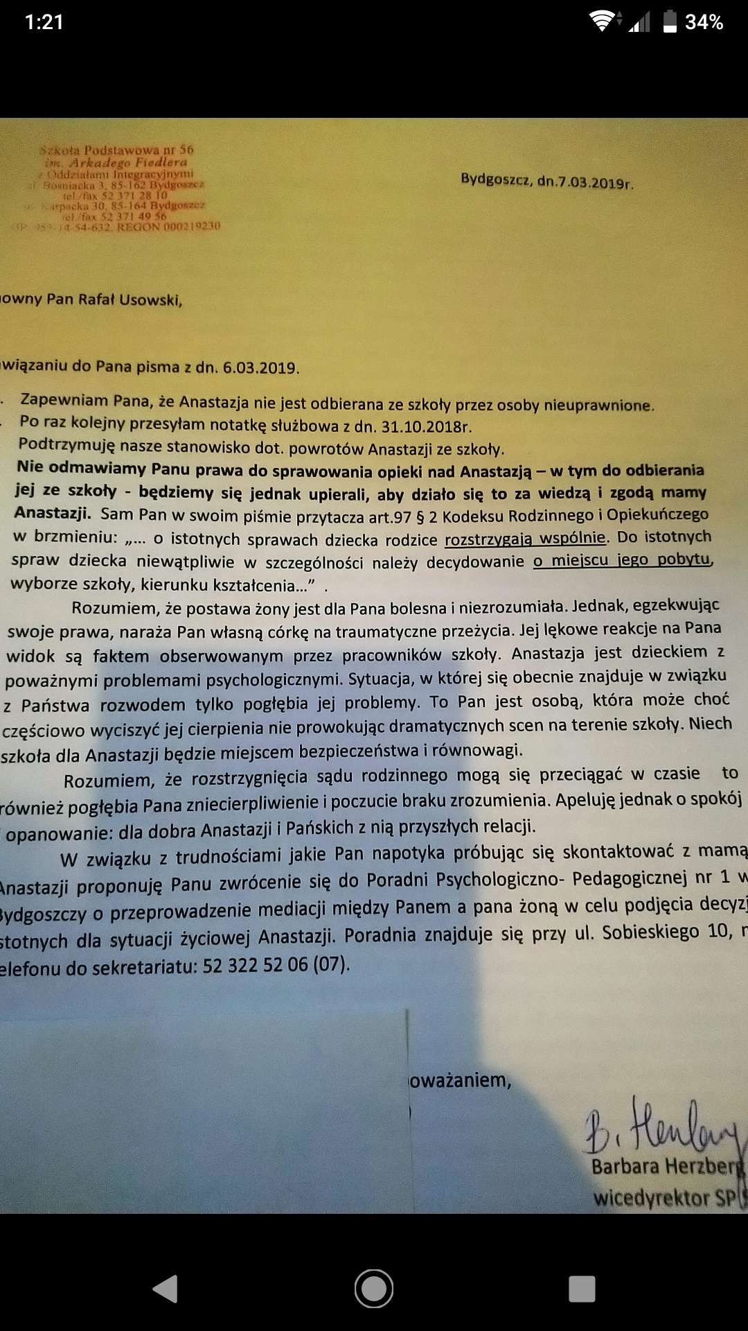 Odwołanie Do Dyrektora Przedszkola Wzór Odwołanie dyrektora szkoły z powodu dyskryminacji - Petycjeonline.com